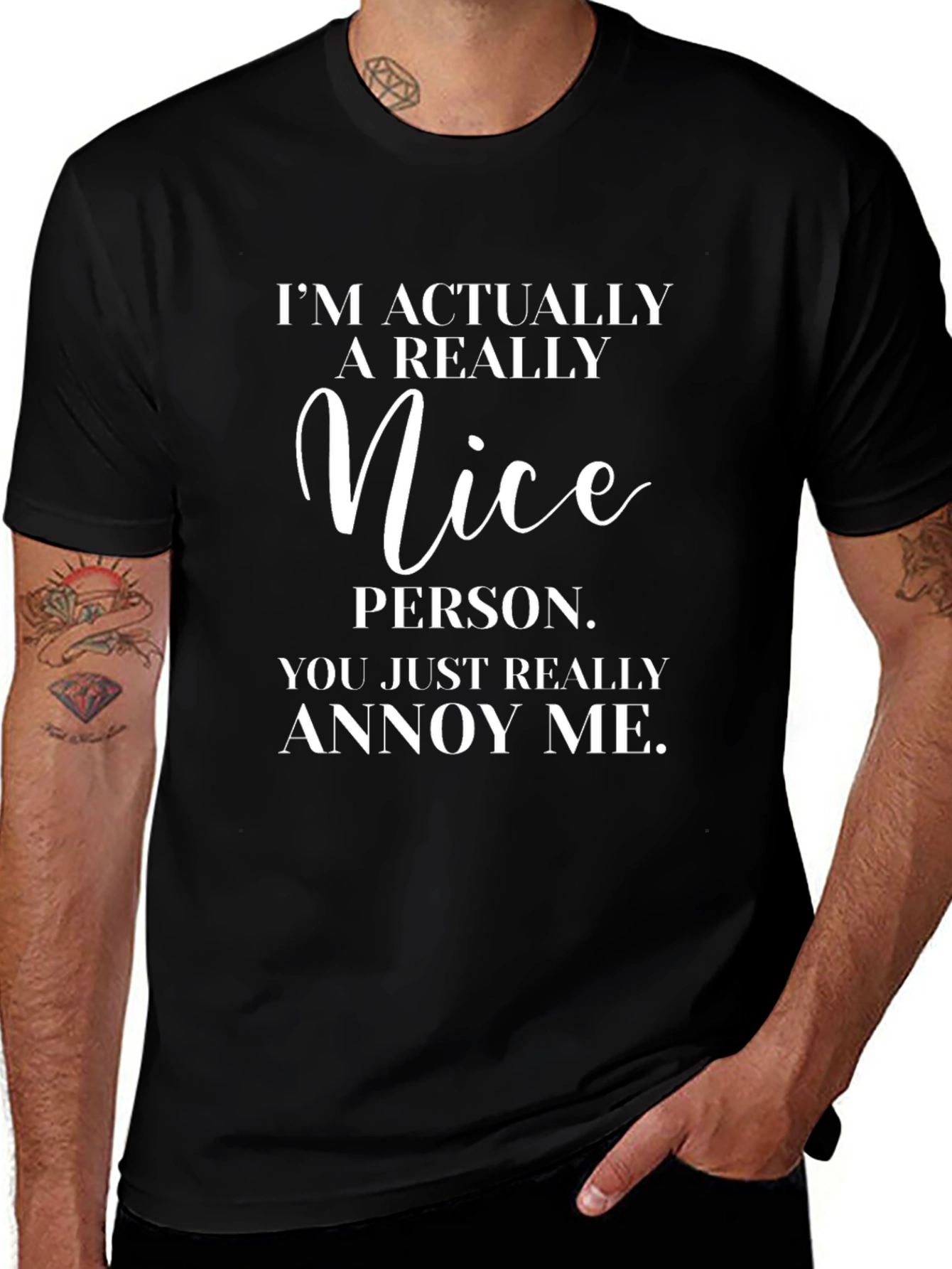 Funny T-Shirt: Im Actually A Really Nice Person