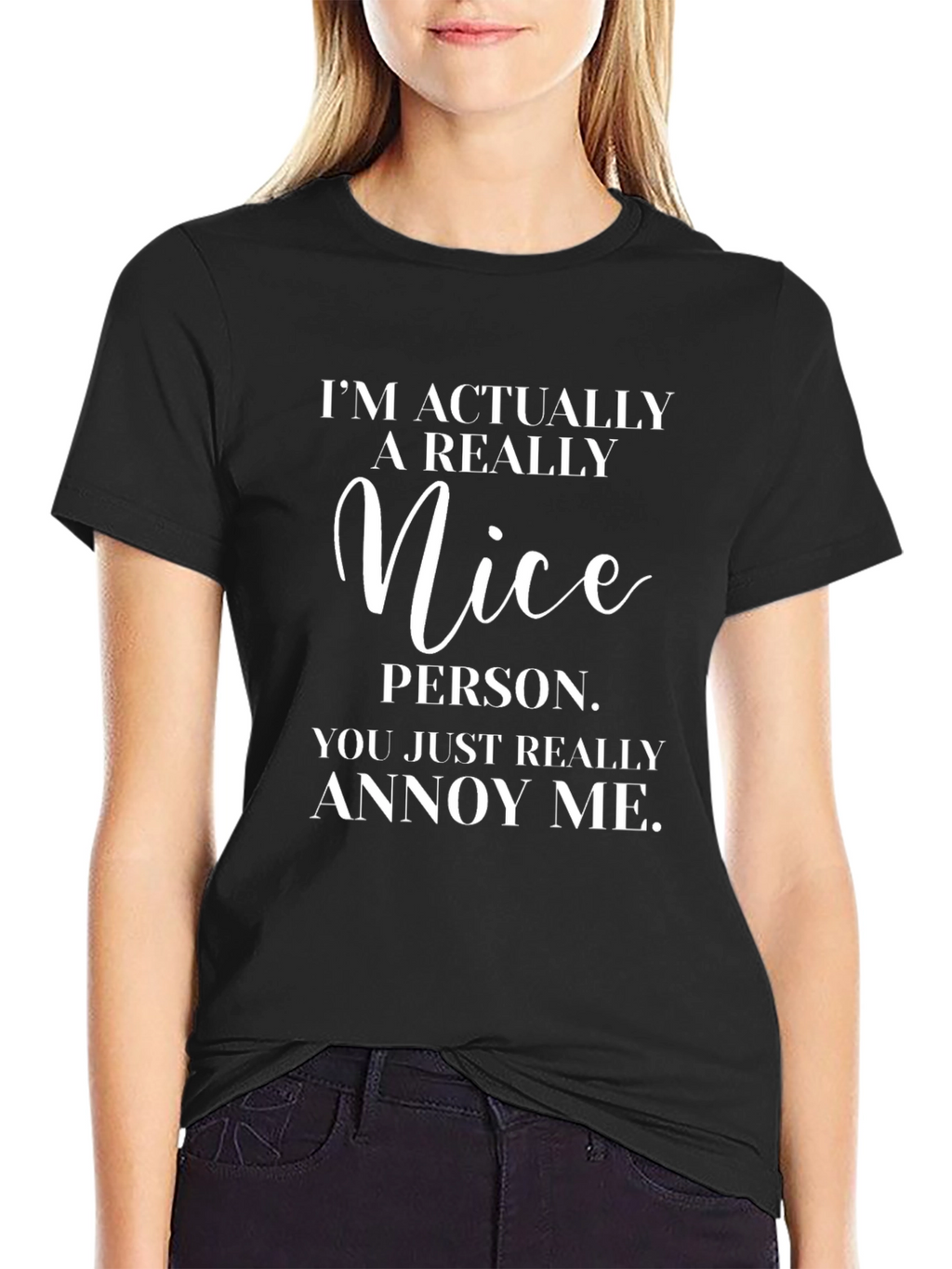 Funny T-Shirt: Im Actually A Really Nice Person
