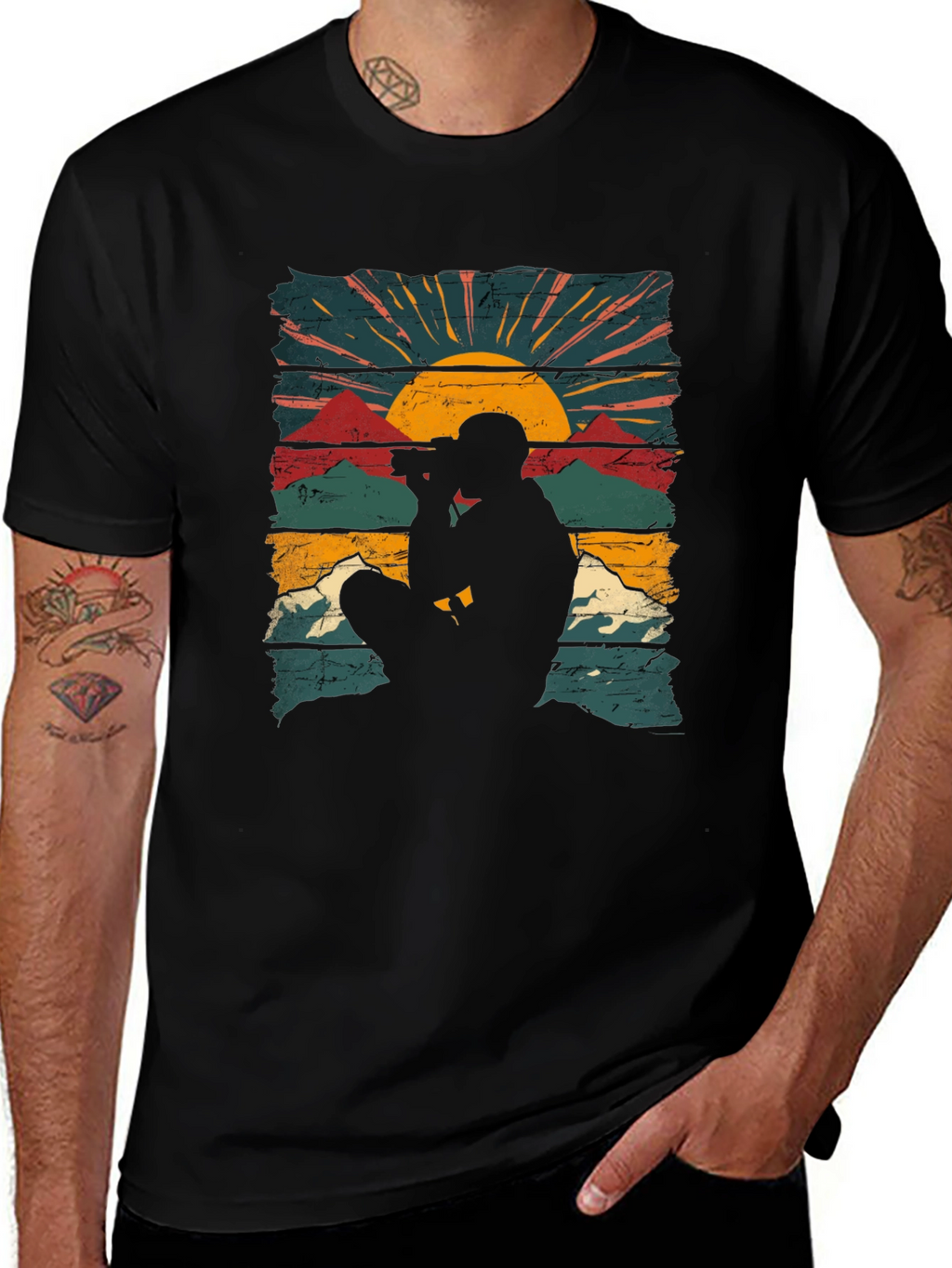 Photographer Sunset Graphic Tee