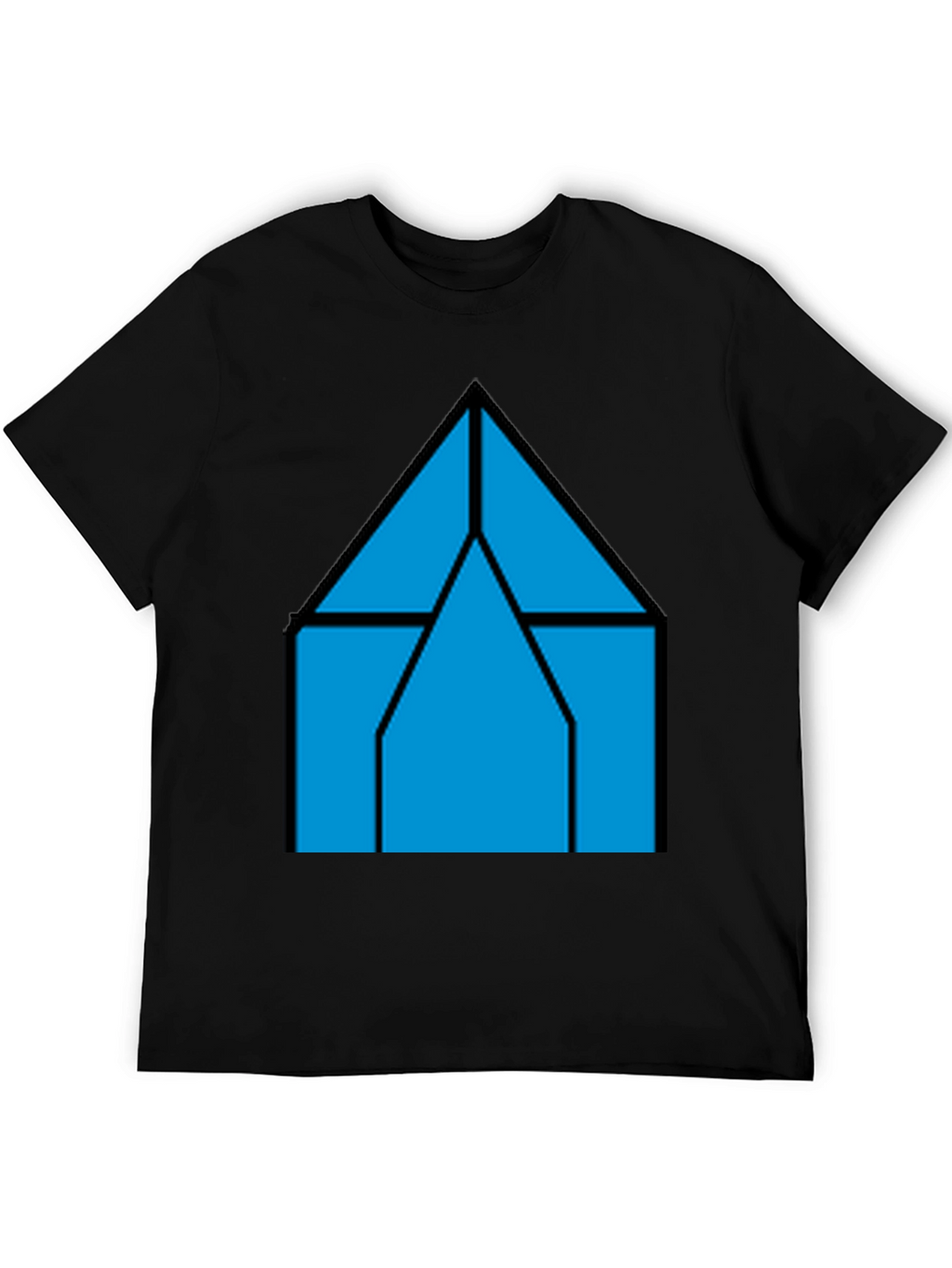 Geometric House T-Shirt - Modern Style