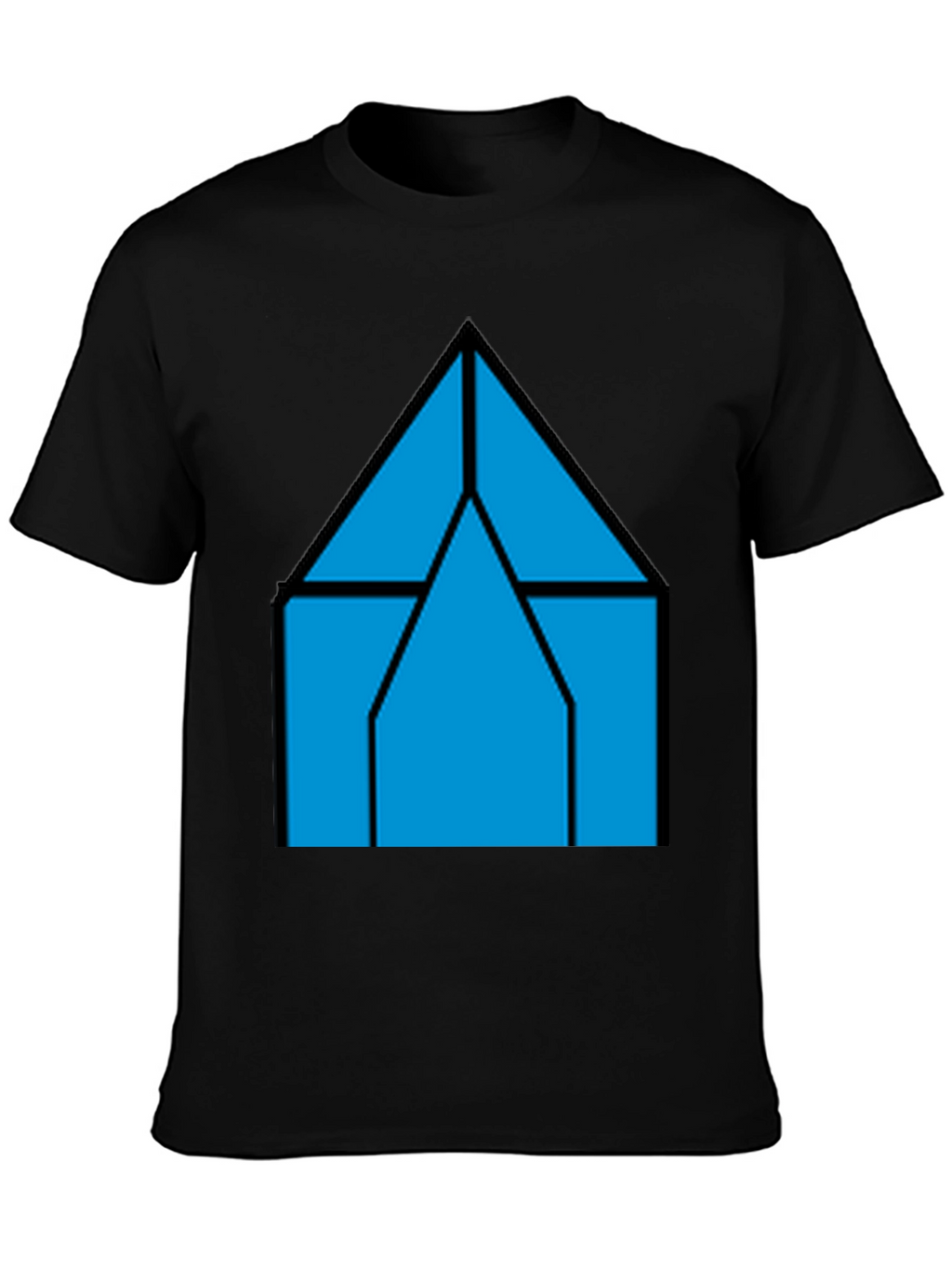 Geometric House T-Shirt - Modern Style