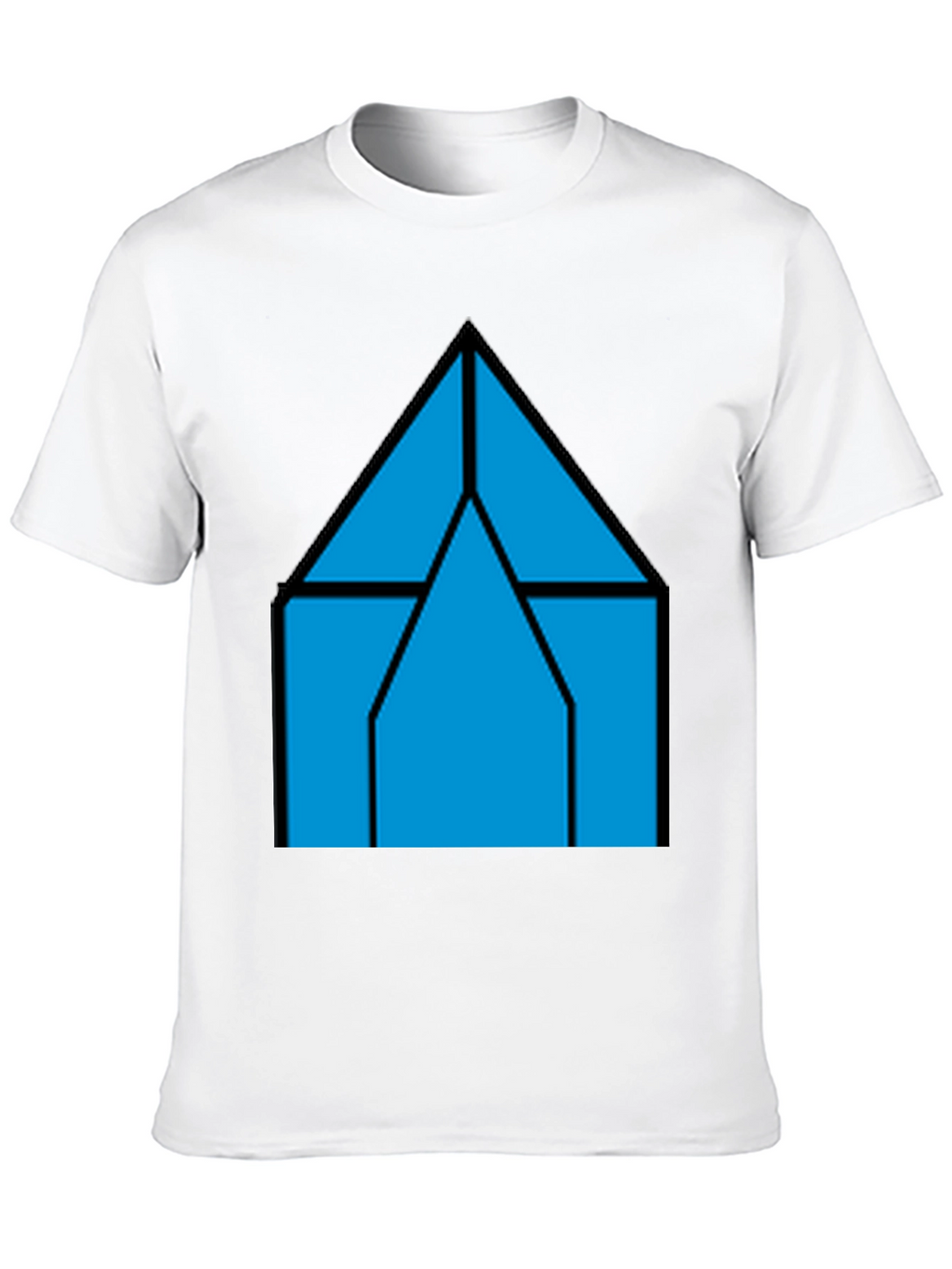 Geometric House T-Shirt - Modern Style