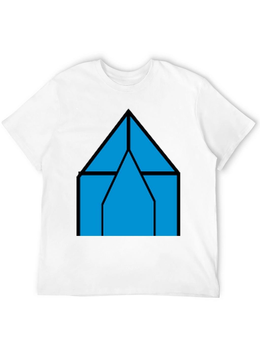 Geometric House T-Shirt - Modern Style