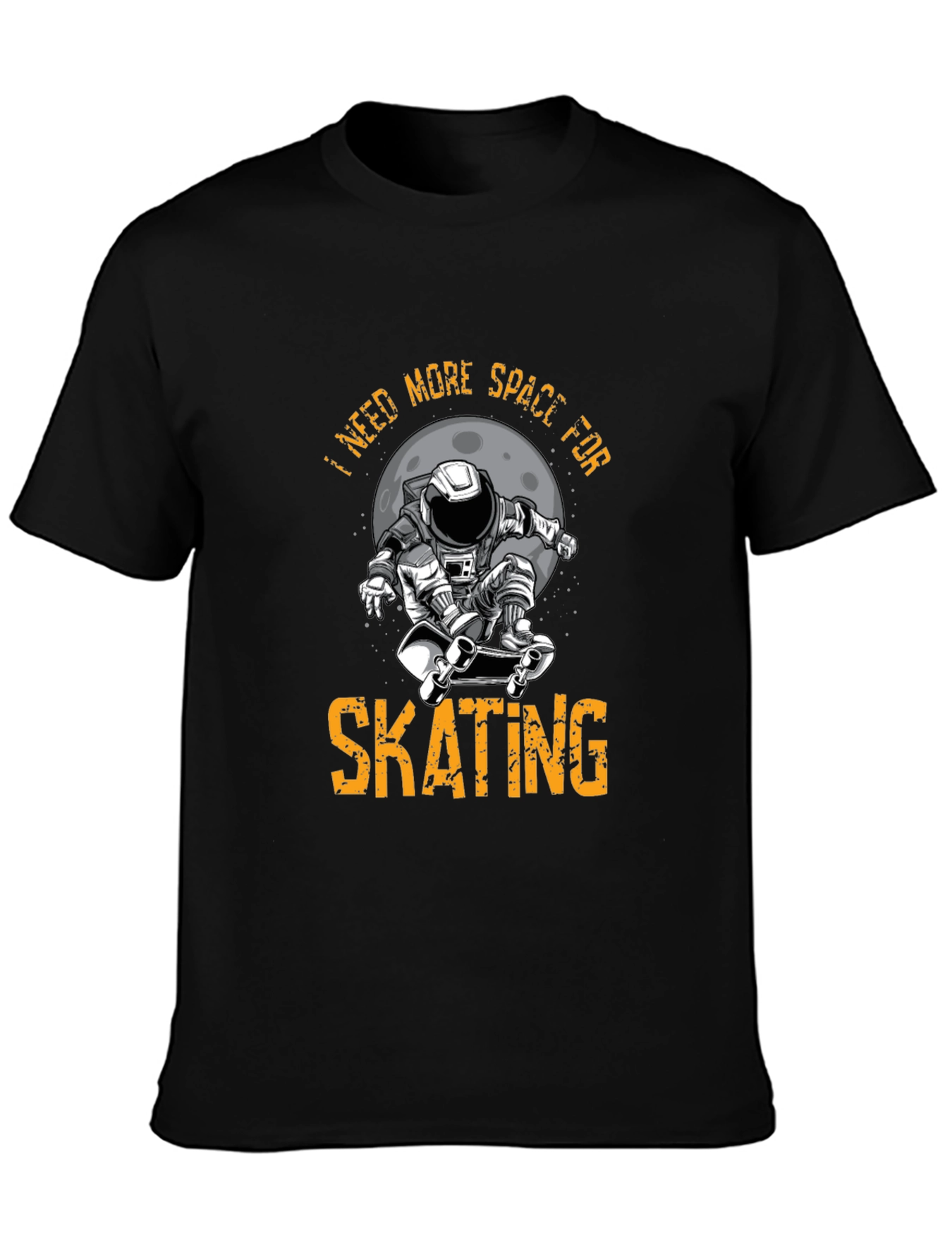 Skating Astronaut Graphic T-Shirt