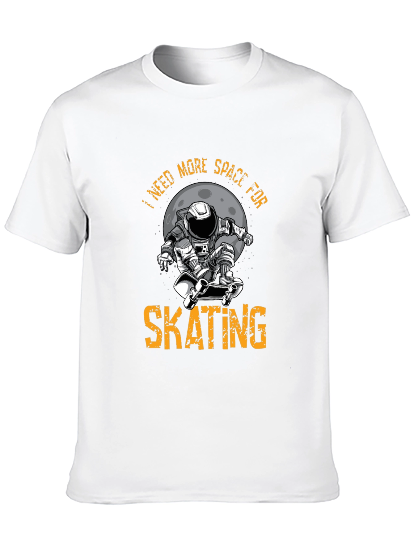 Skating Astronaut Graphic T-Shirt