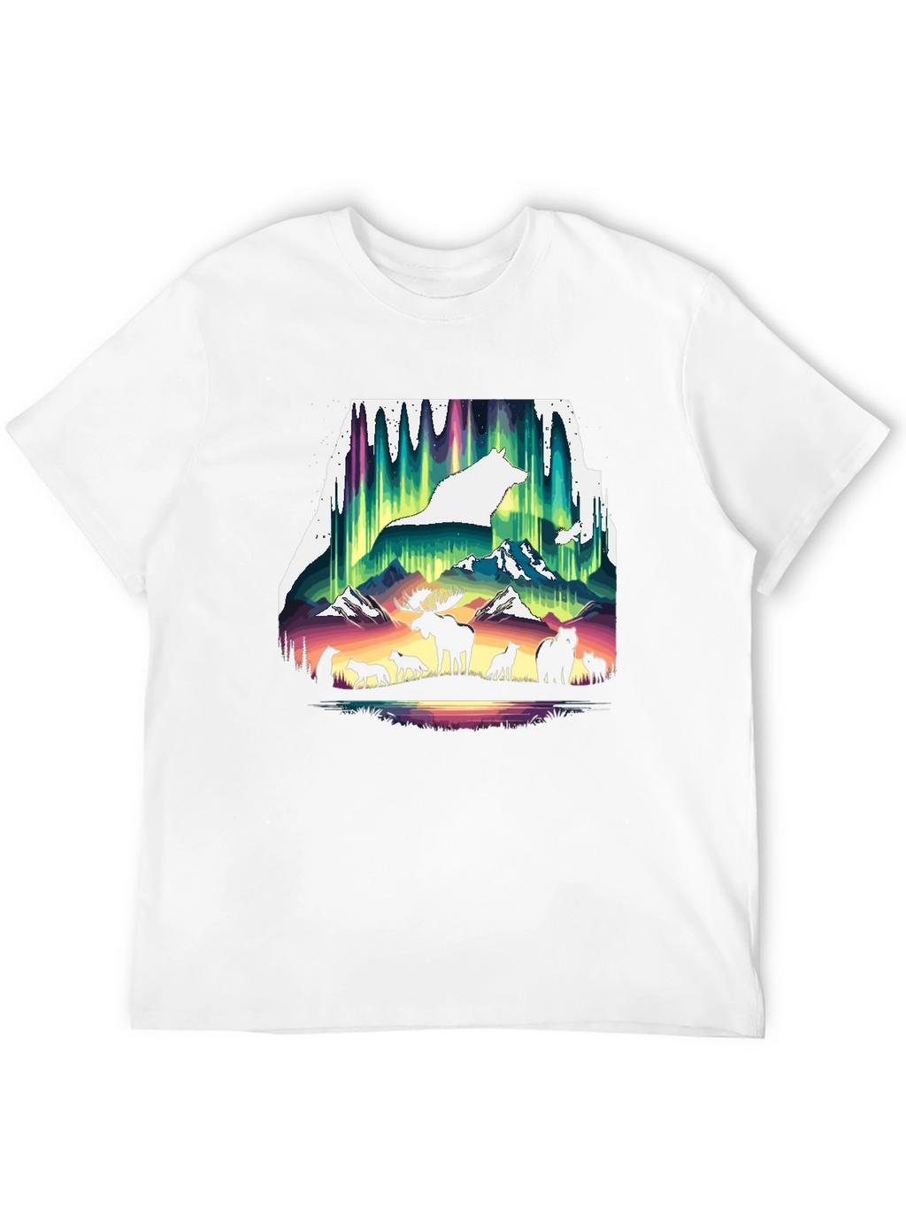 Wildlife Silhouette Graphic Tee - Nature Inspired Shirt
