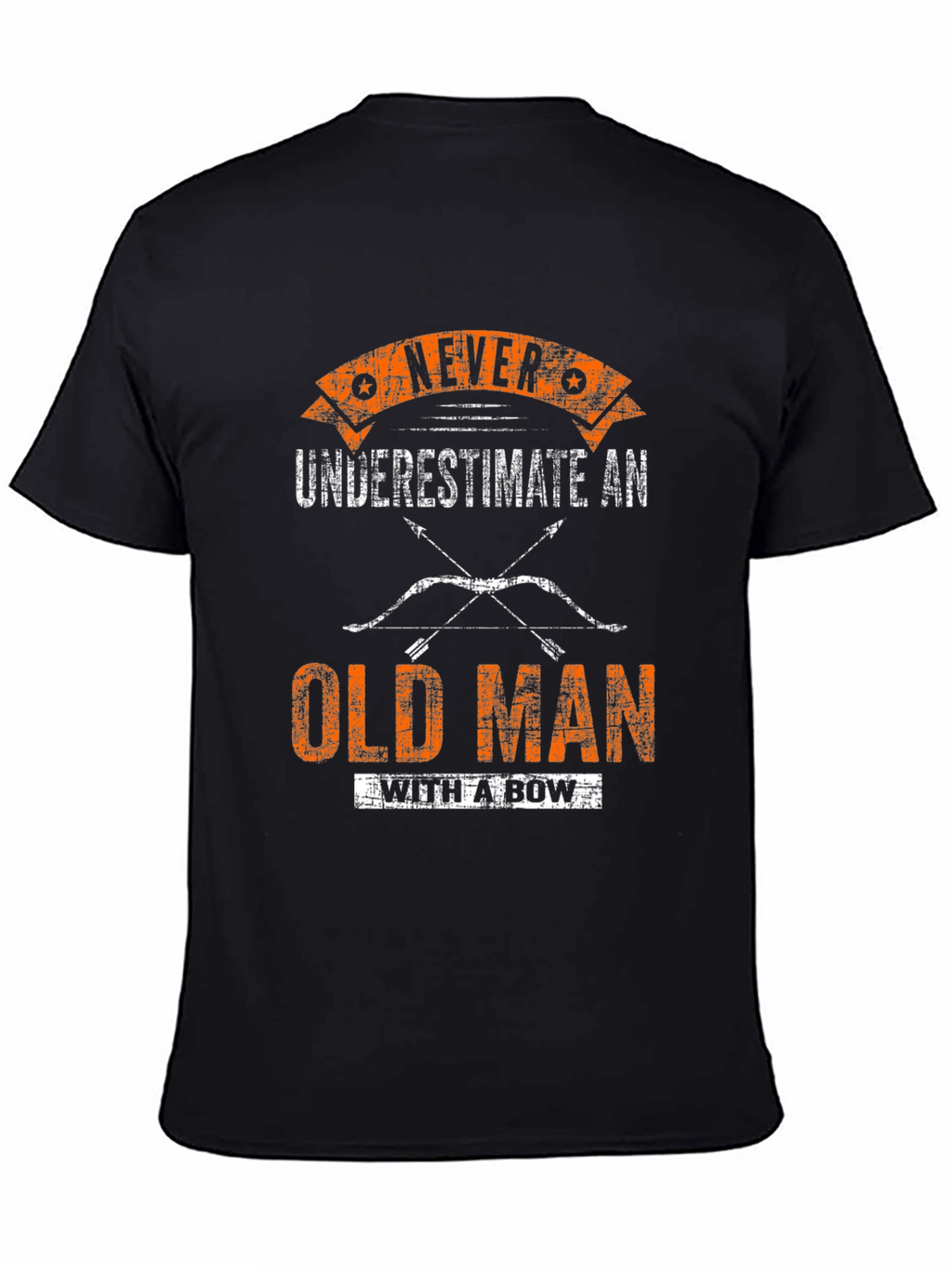 Never Underestimate Old Man With A Bow T-Shirt