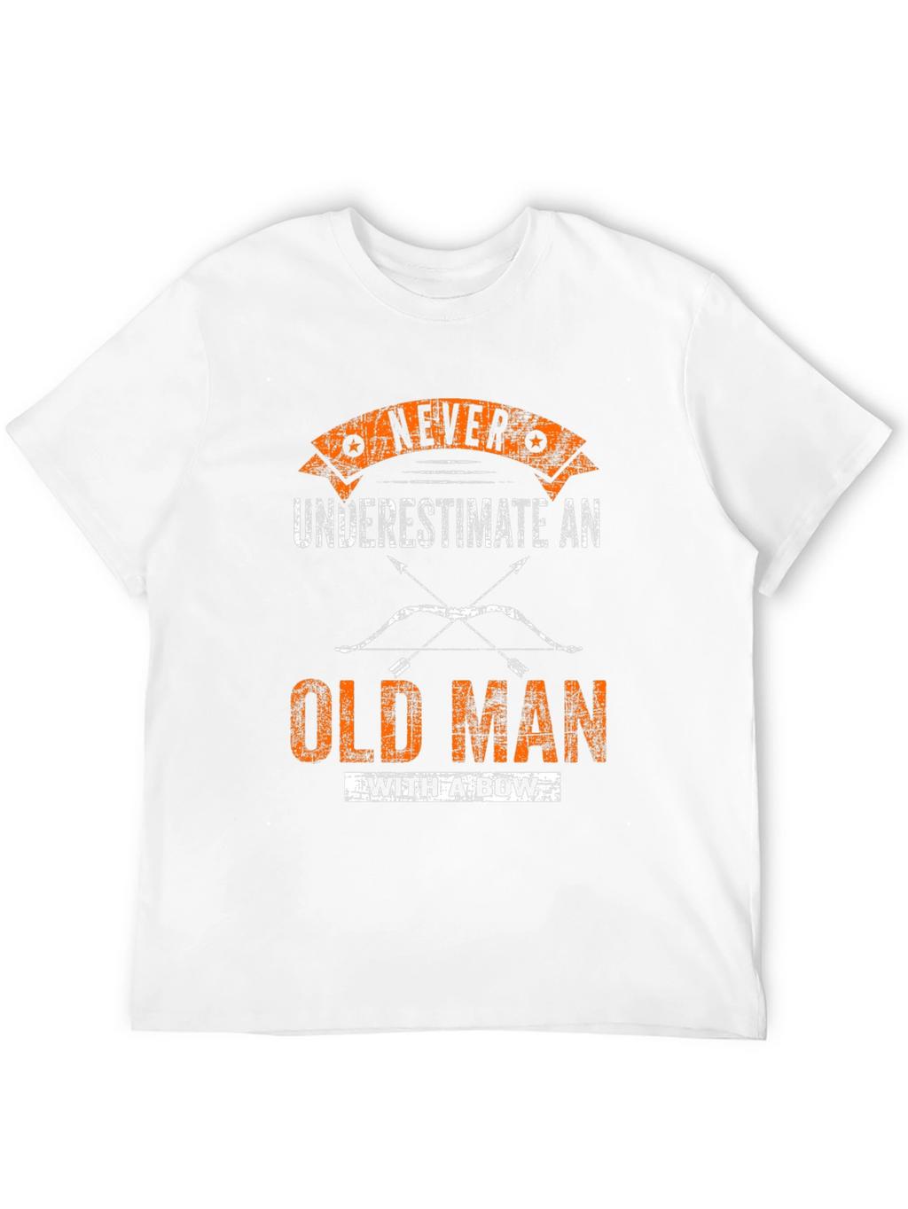 Never Underestimate Old Man With A Bow T-Shirt