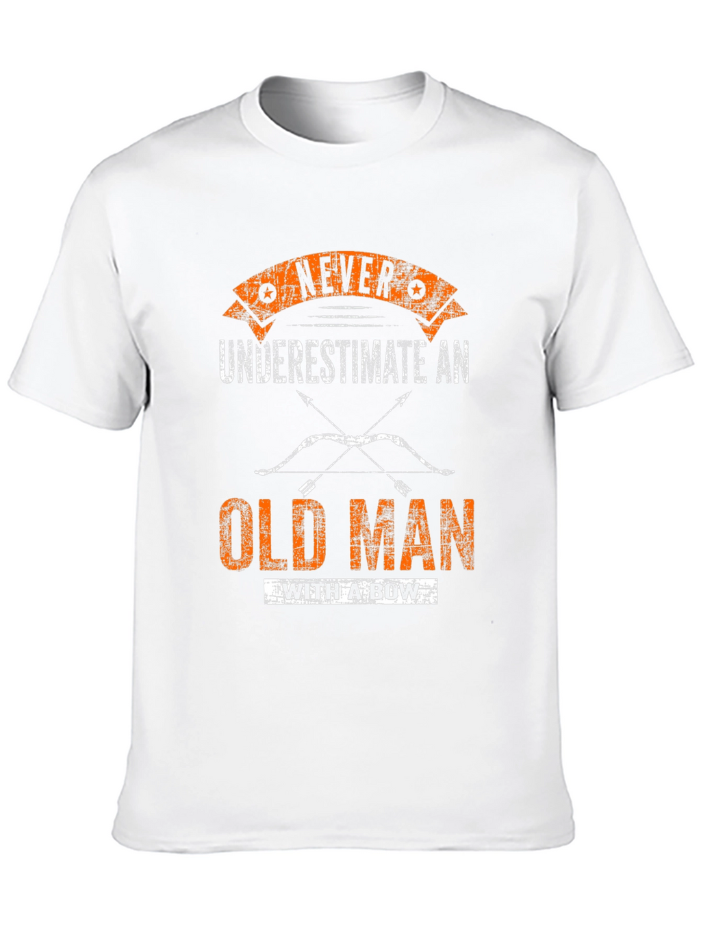 Never Underestimate Old Man With A Bow T-Shirt