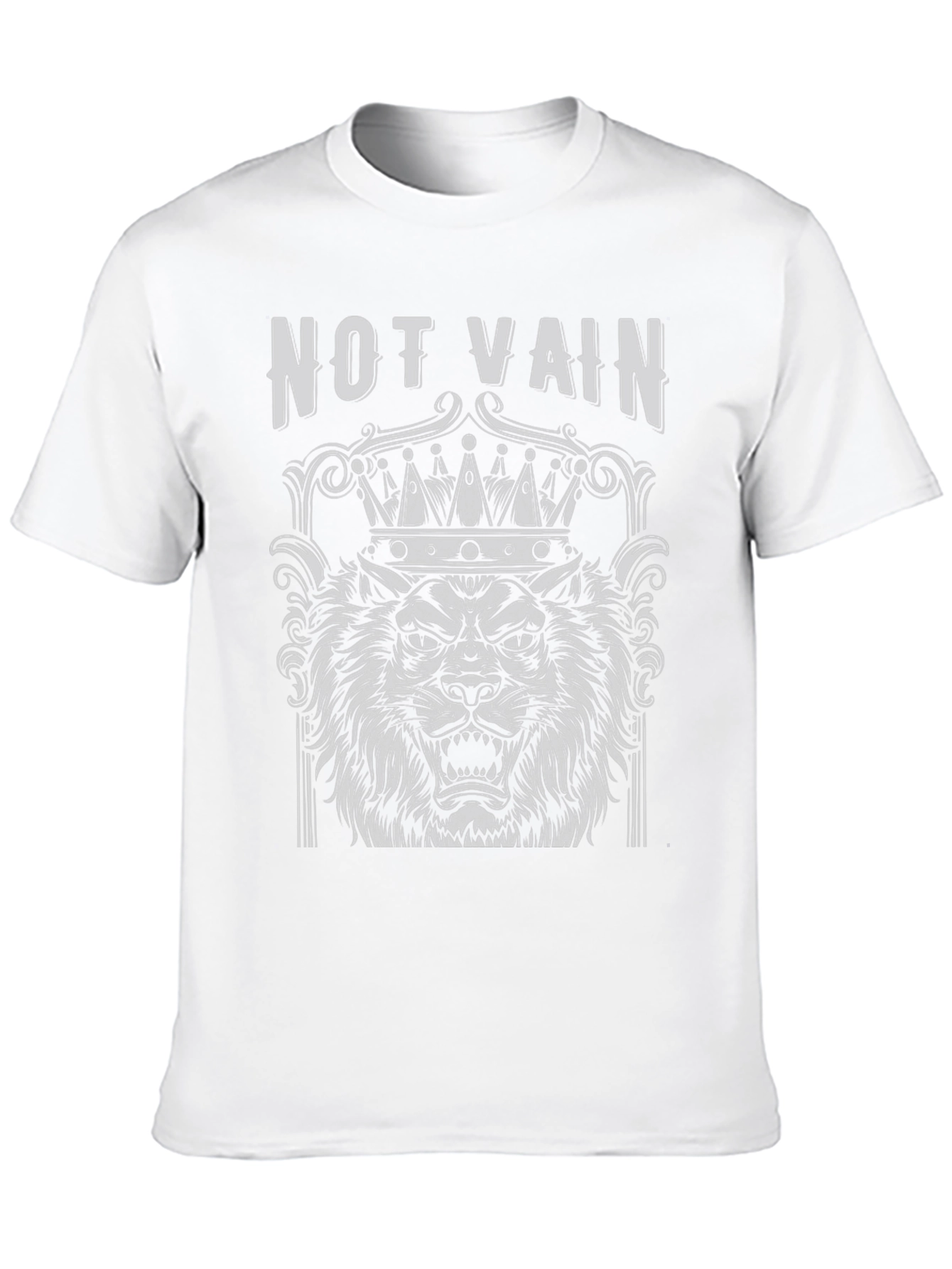 Not Vain Lion Crown Graphic T-Shirt