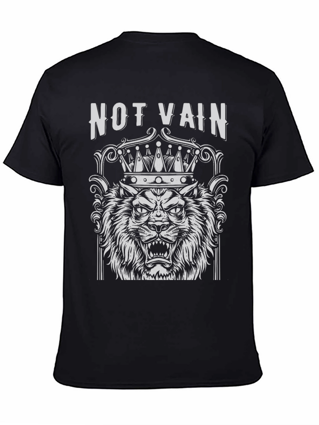 Not Vain Lion Crown Graphic T-Shirt