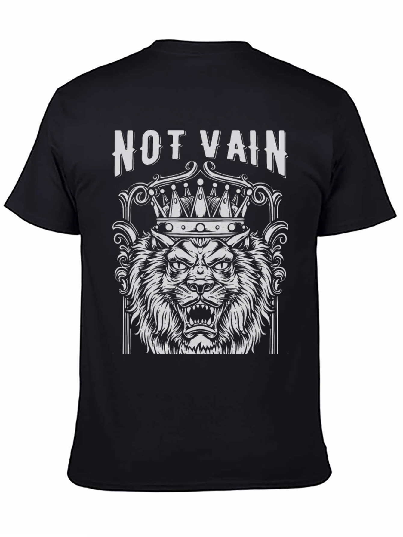 Not Vain Lion Crown Graphic T-Shirt