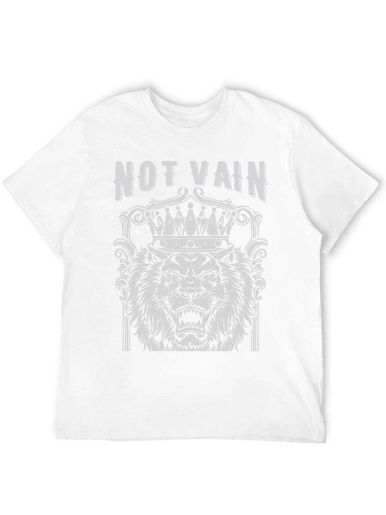 Not Vain Lion Crown Graphic T-Shirt