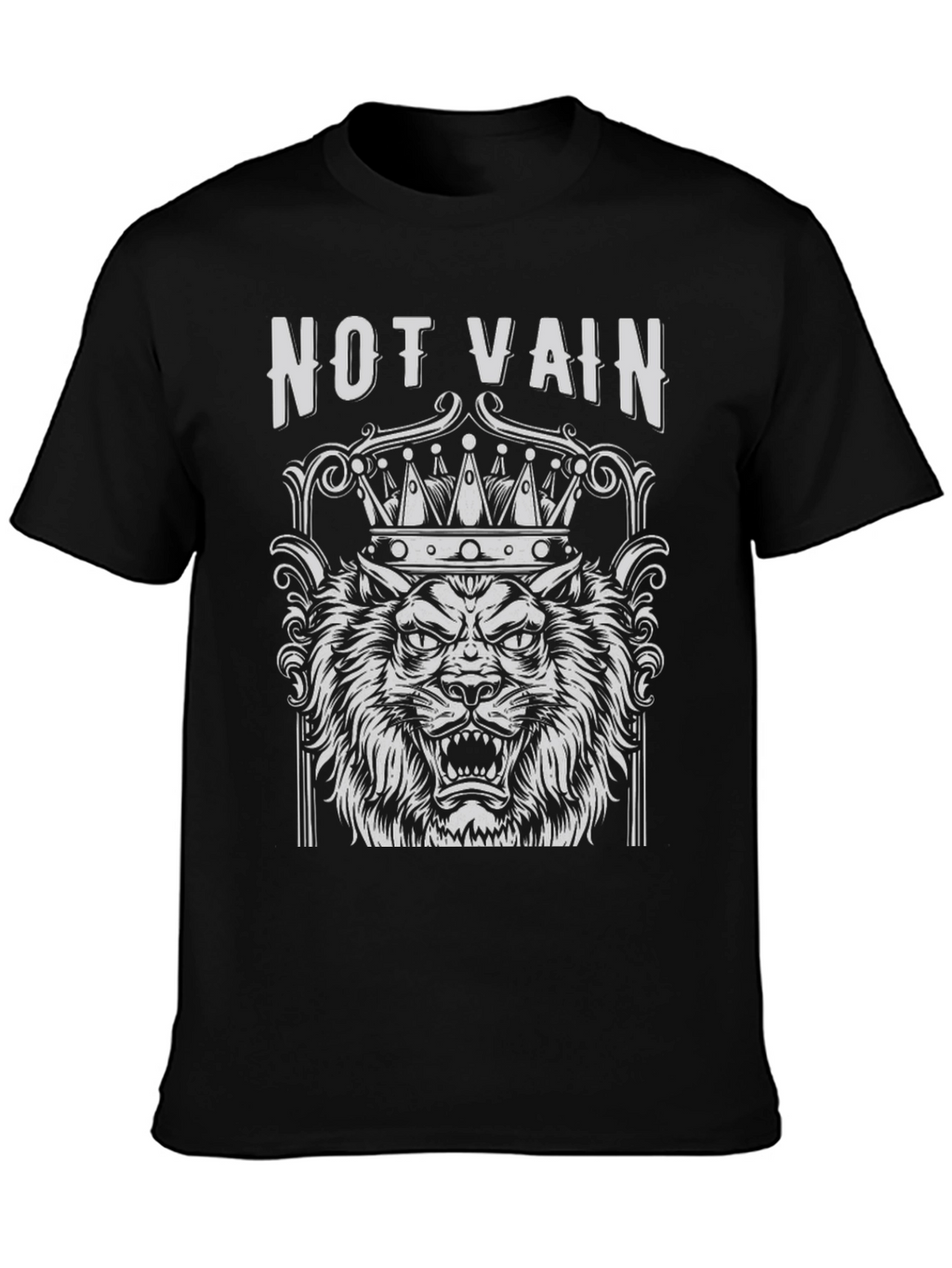 Not Vain Lion Crown Graphic T-Shirt