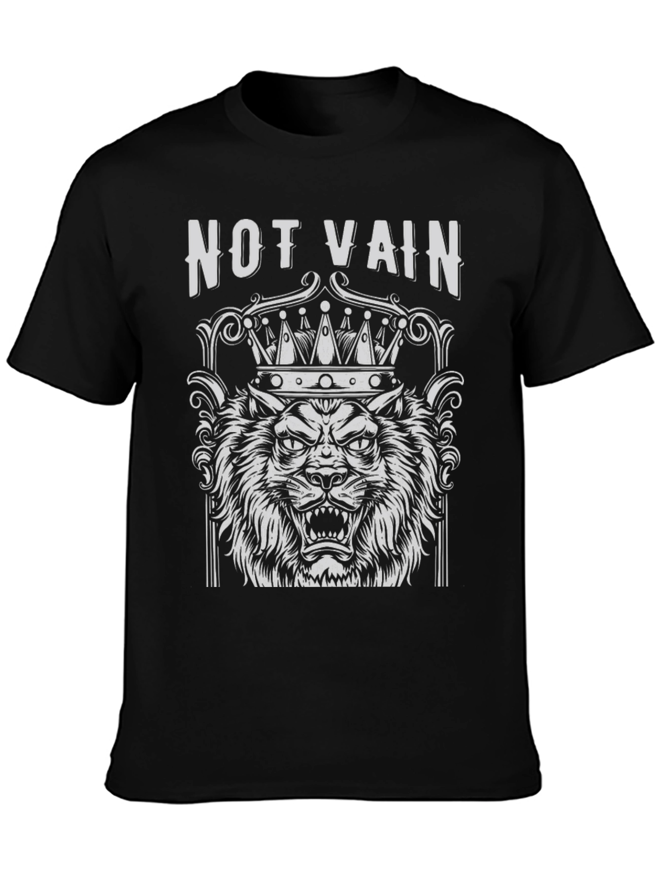Not Vain Lion Crown Graphic T-Shirt