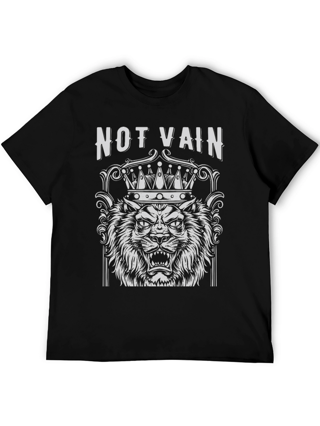 Not Vain Lion Crown Graphic T-Shirt