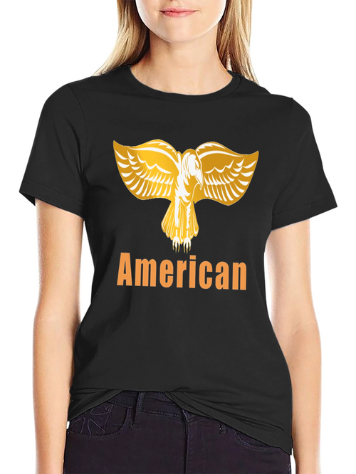 American Eagle Graphic T-Shirt - Black