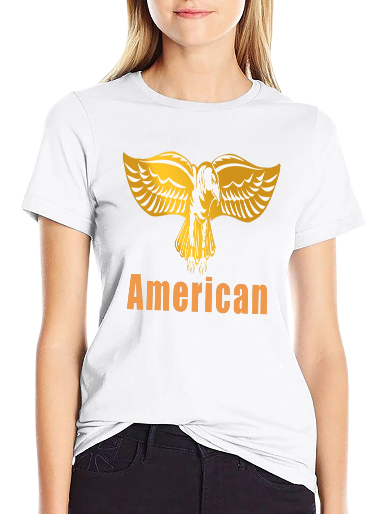 American Eagle Graphic T-Shirt - Black