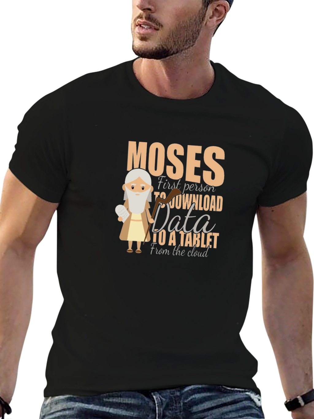 Moses Tablet T-Shirt - Religious Humor Graphic Tee