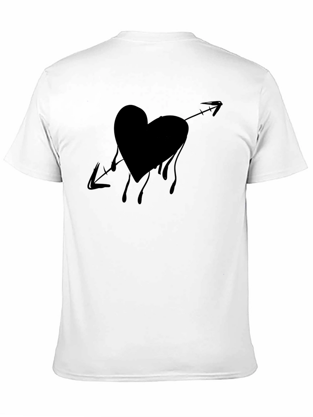 Heart Arrow Graphic Tee - Black