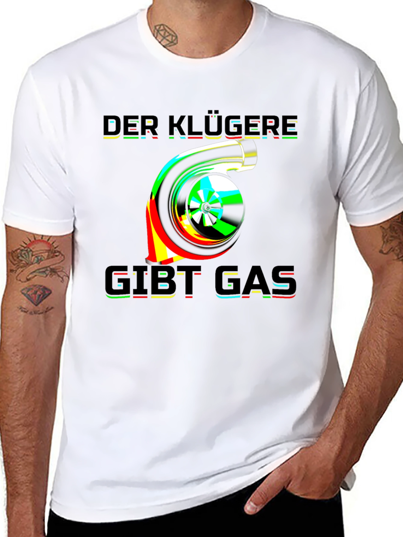 Der Klügere Gibt Gas Turbo T-Shirt
