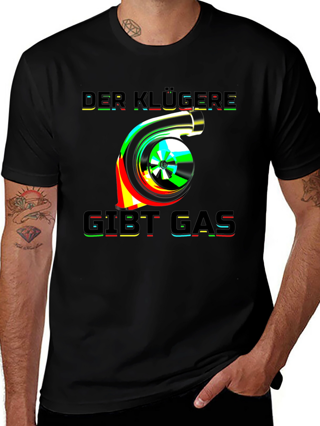 Der Klügere Gibt Gas Turbo T-Shirt