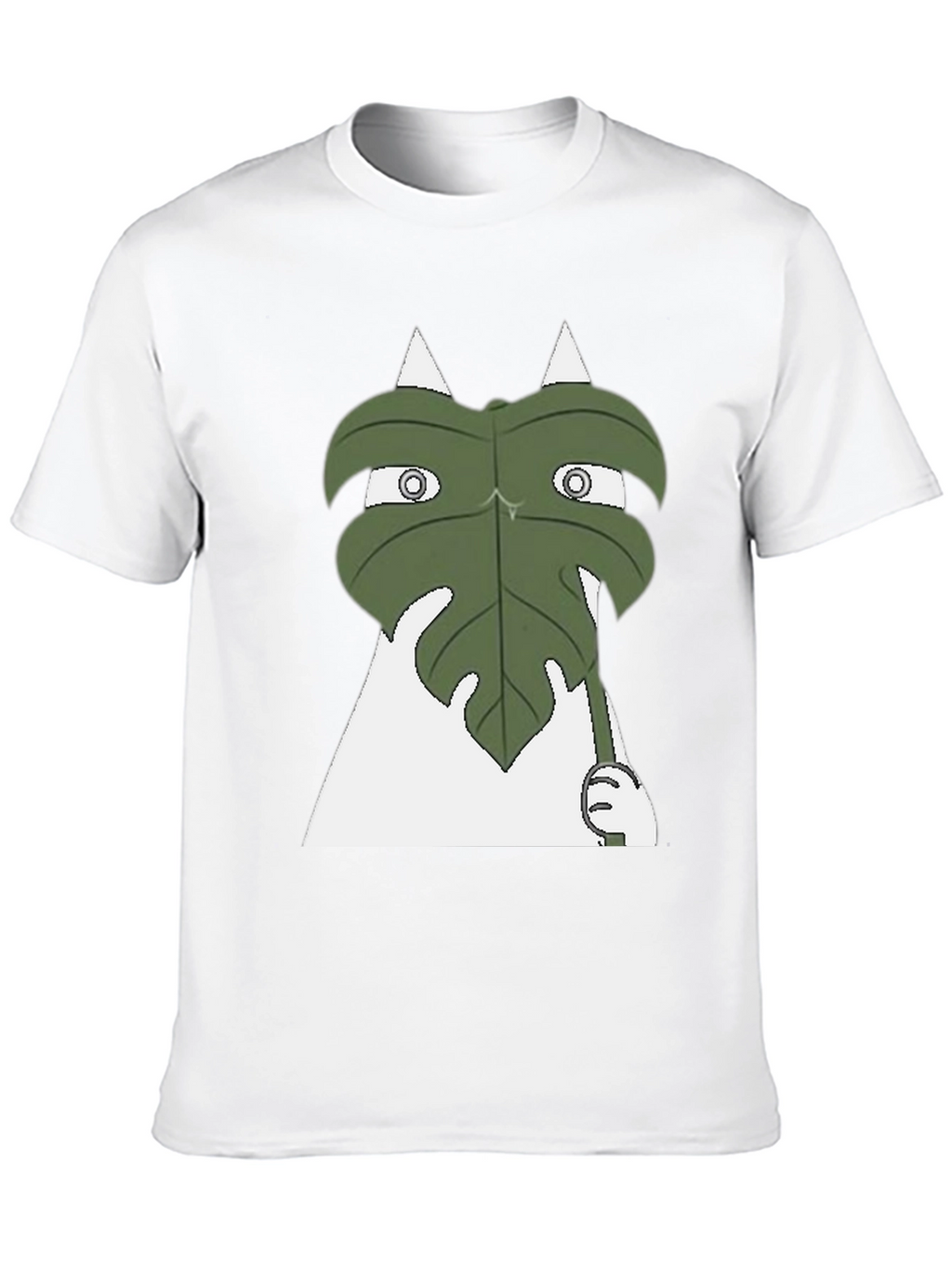 Funny Leaf Peeking T-Shirt