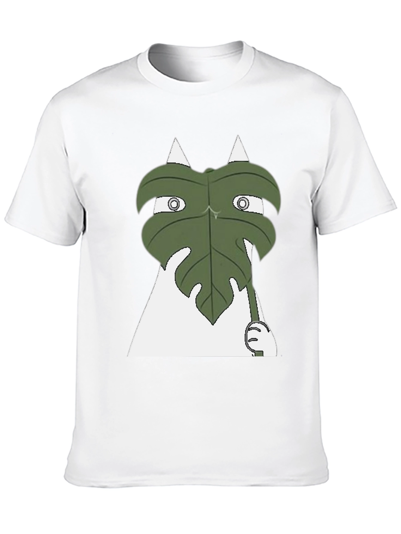 Funny Leaf Peeking T-Shirt