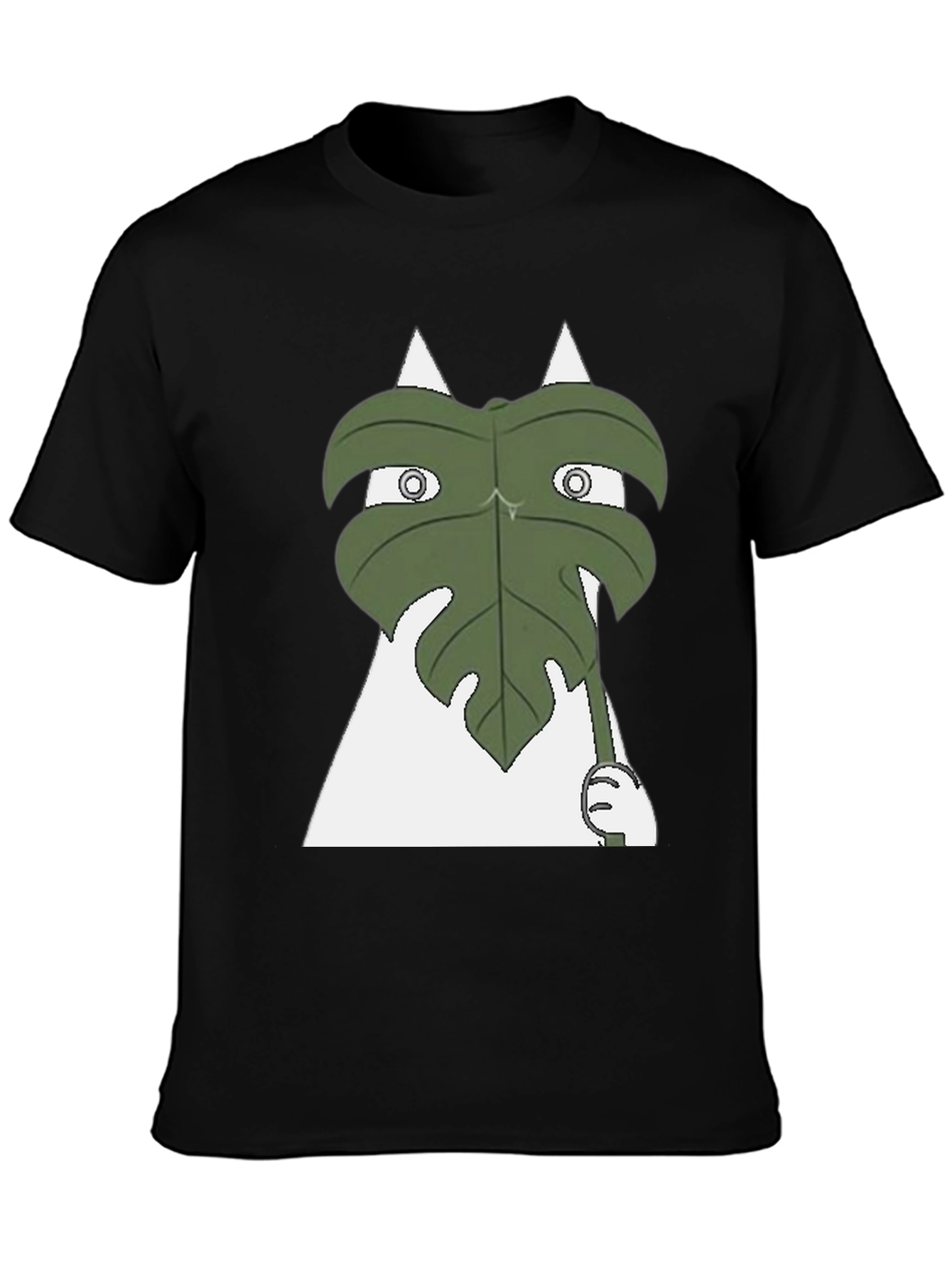 Funny Leaf Peeking T-Shirt