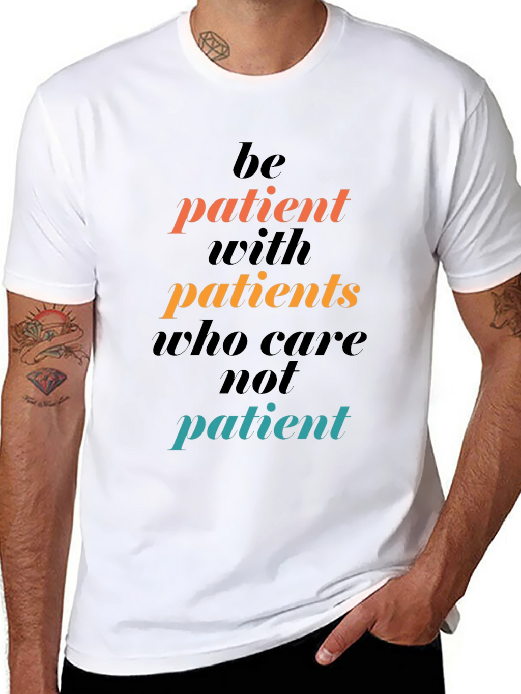 Be Patient Graphic Tee - Motivational T-Shirt