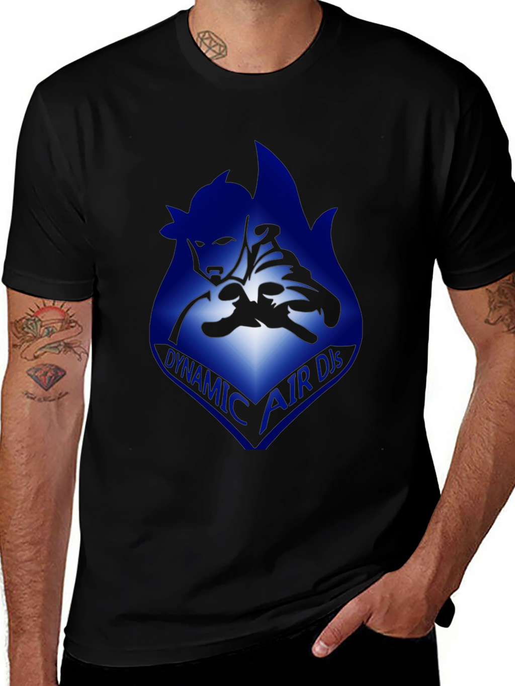 Dynamic Air Dis Black Graphic Tee
