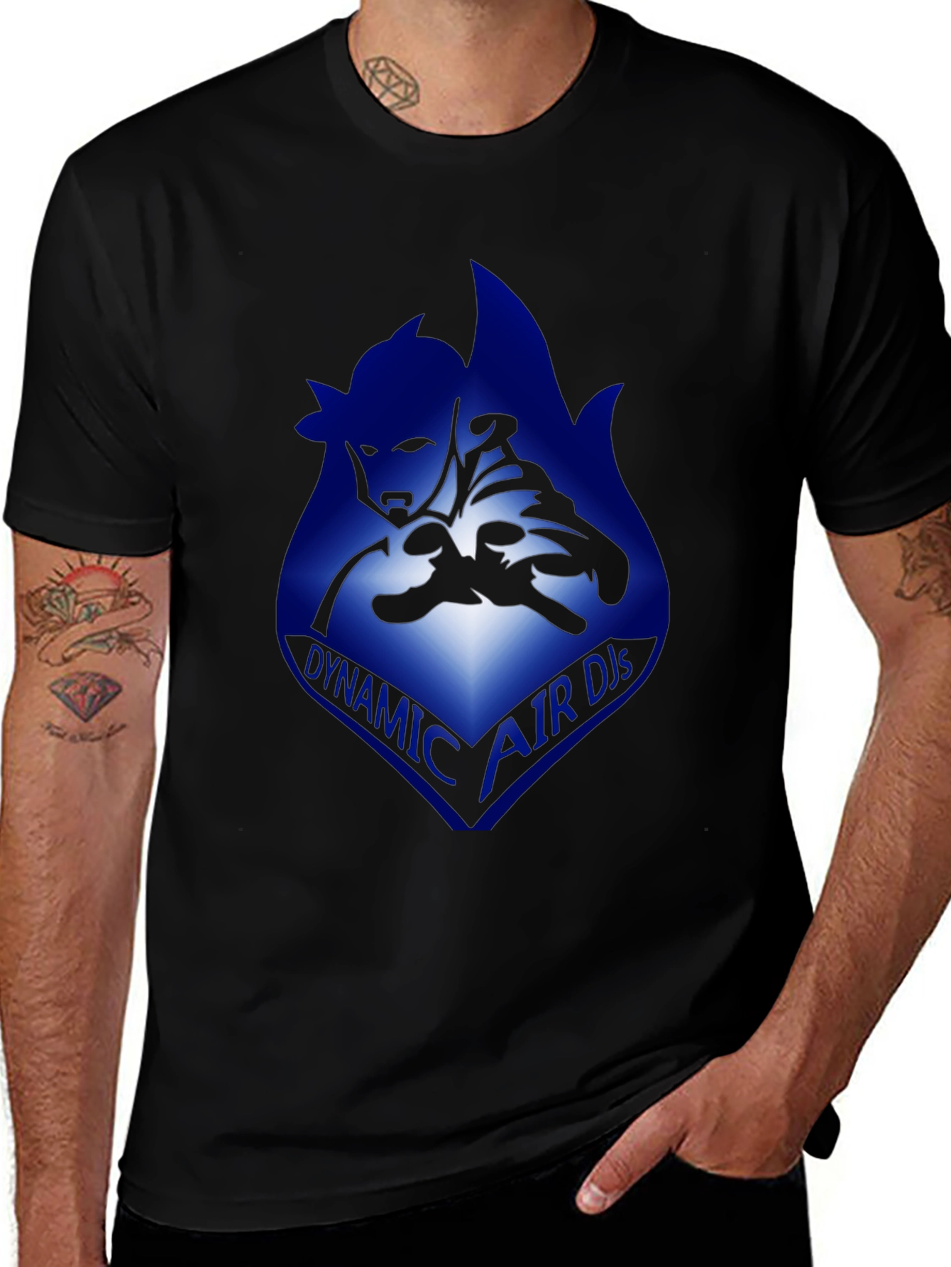 Dynamic Air Dis Black Graphic Tee