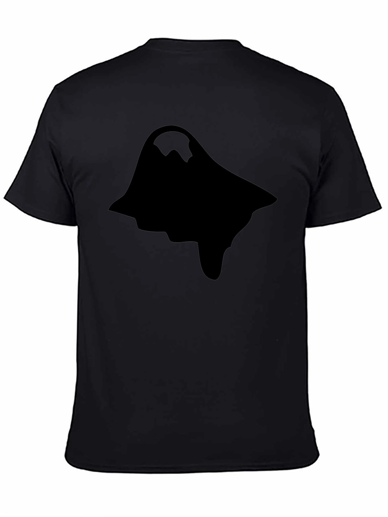 Mens Graphic Print Black Short Sleeve T-Shirt