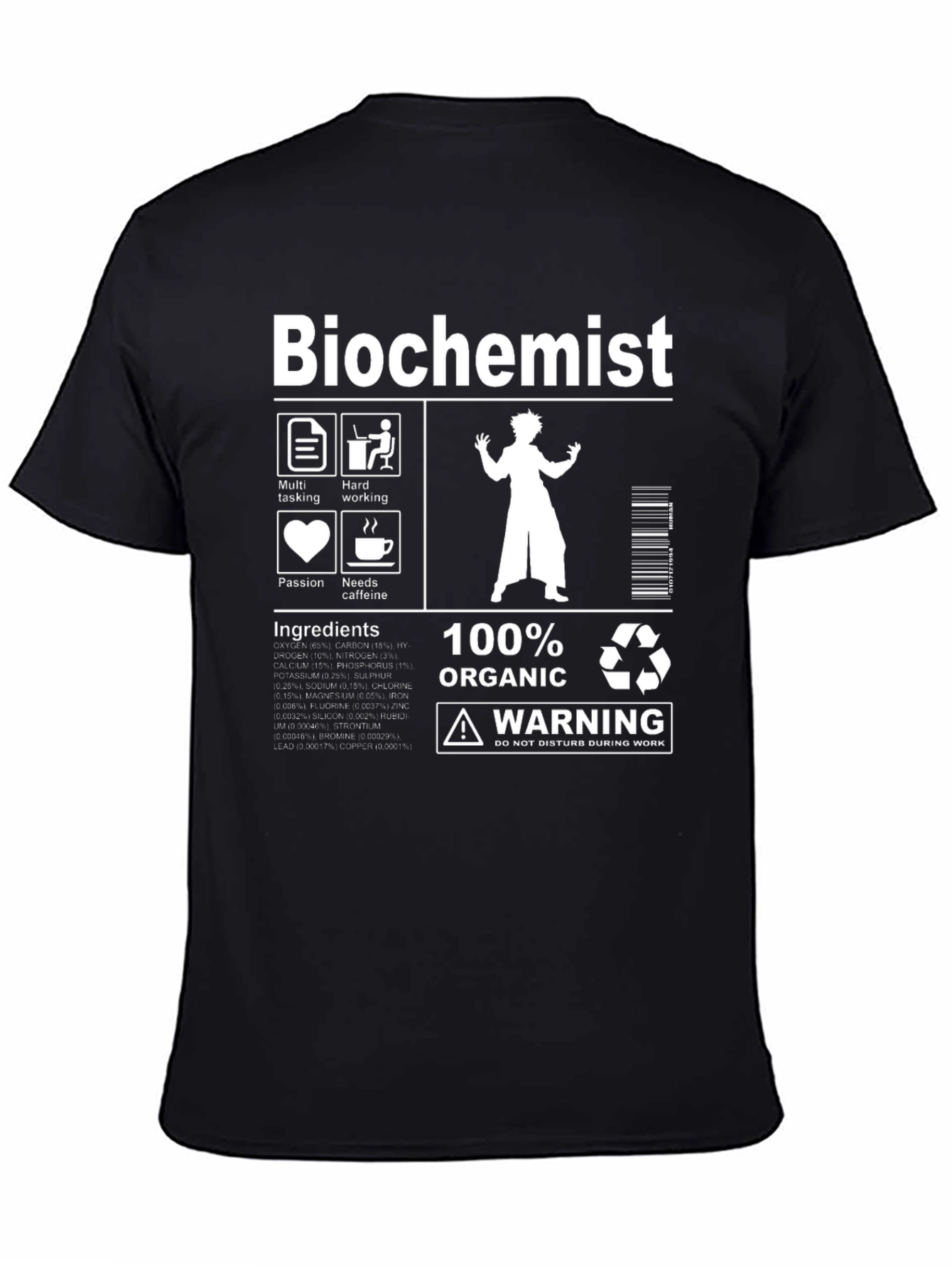 Biochemist T-Shirt: Funny Science Tee