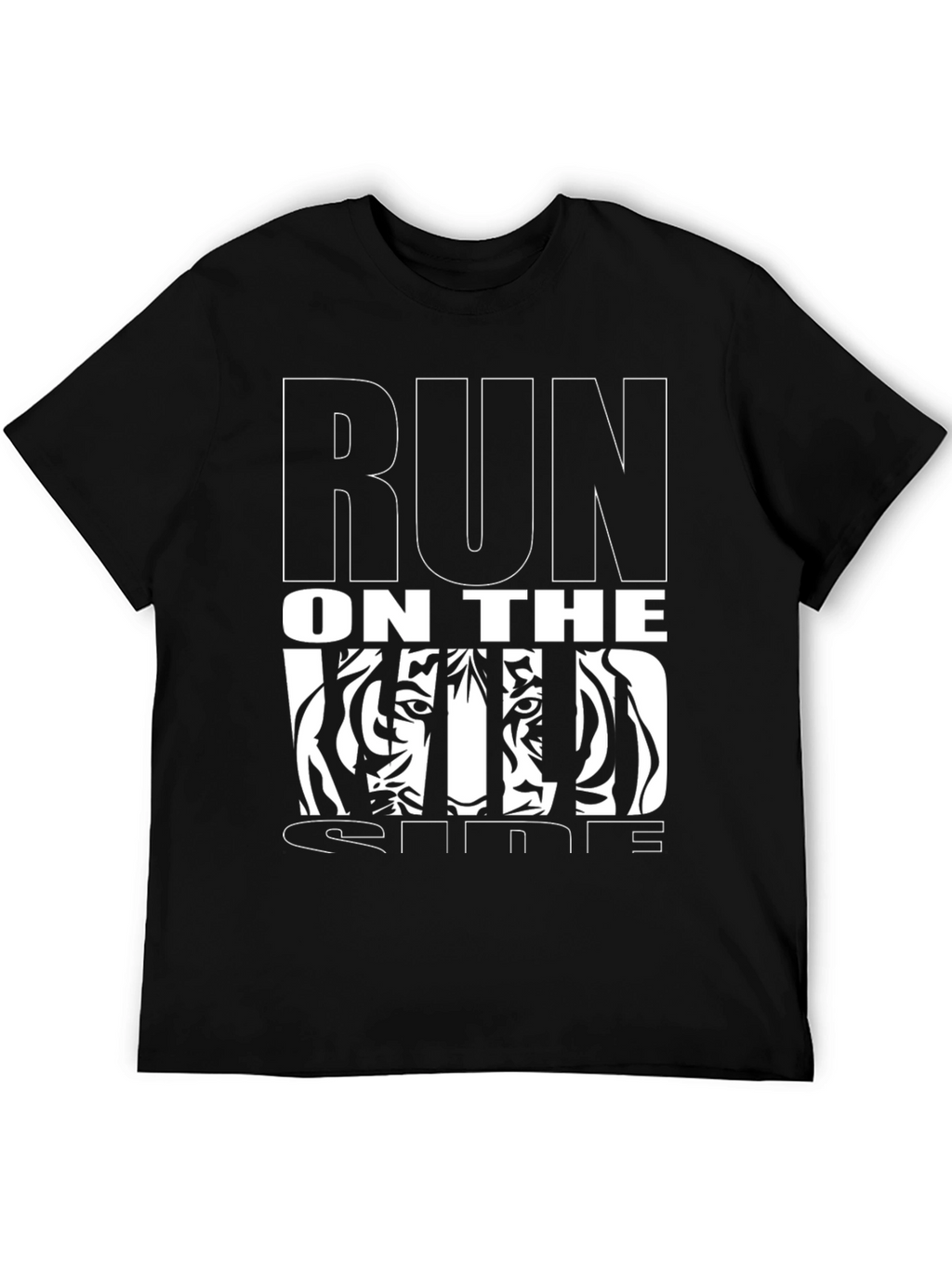 Run On The Wild Side Graphic Tee - Black