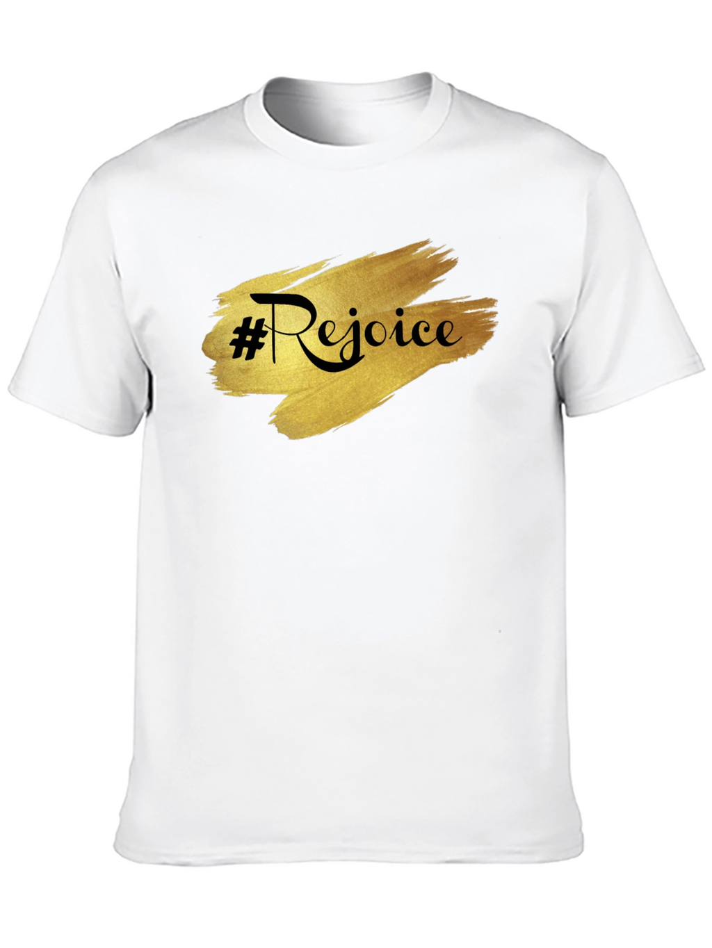 Rejoice Black Tee - Stylish & Comfortable