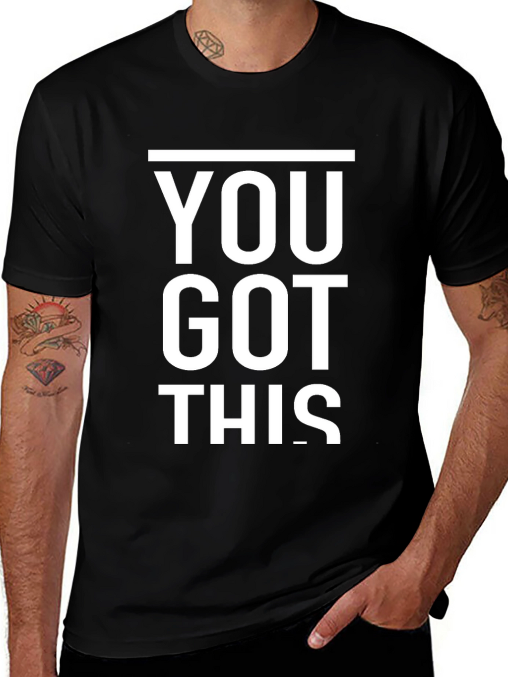 Motivational You Got This Black T-Shirt