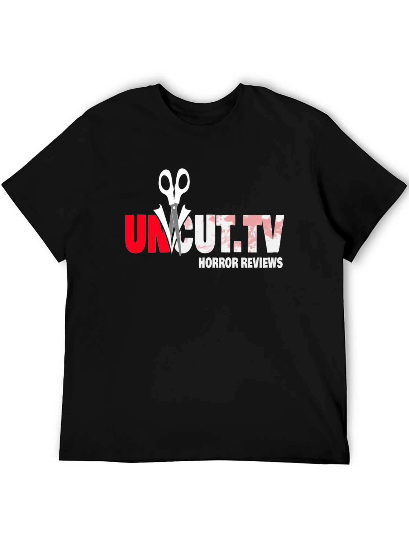 Uncut.TV Horror Reviews Black Graphic T-Shirt