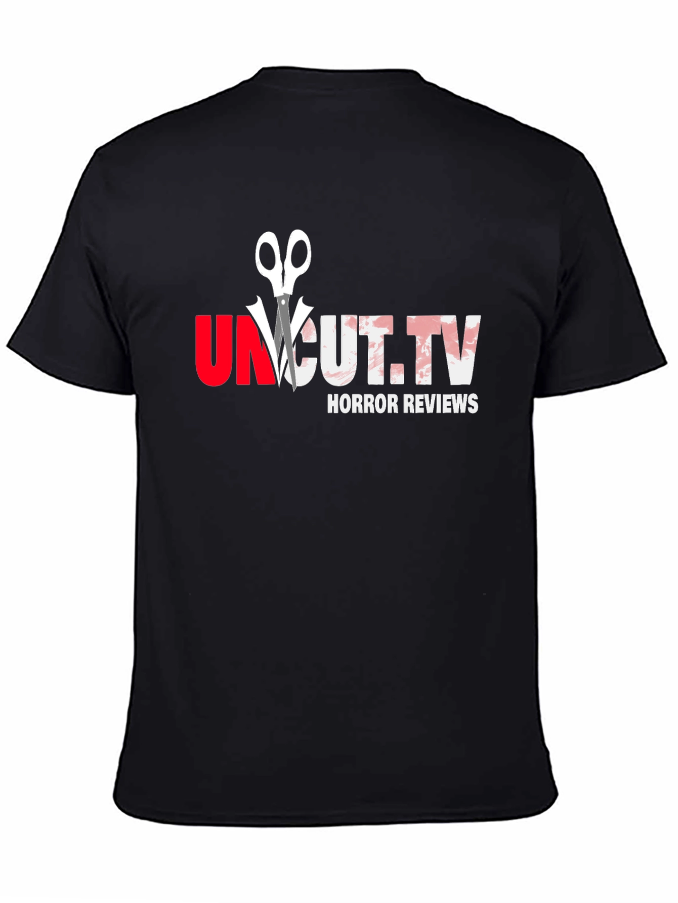 Uncut.TV Horror Reviews Black Graphic T-Shirt