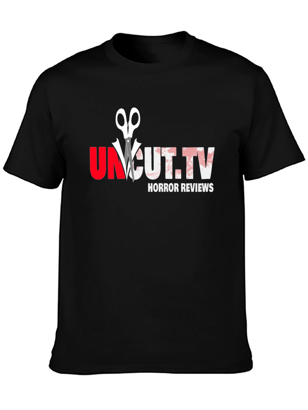 Uncut.TV Horror Reviews Black Graphic T-Shirt