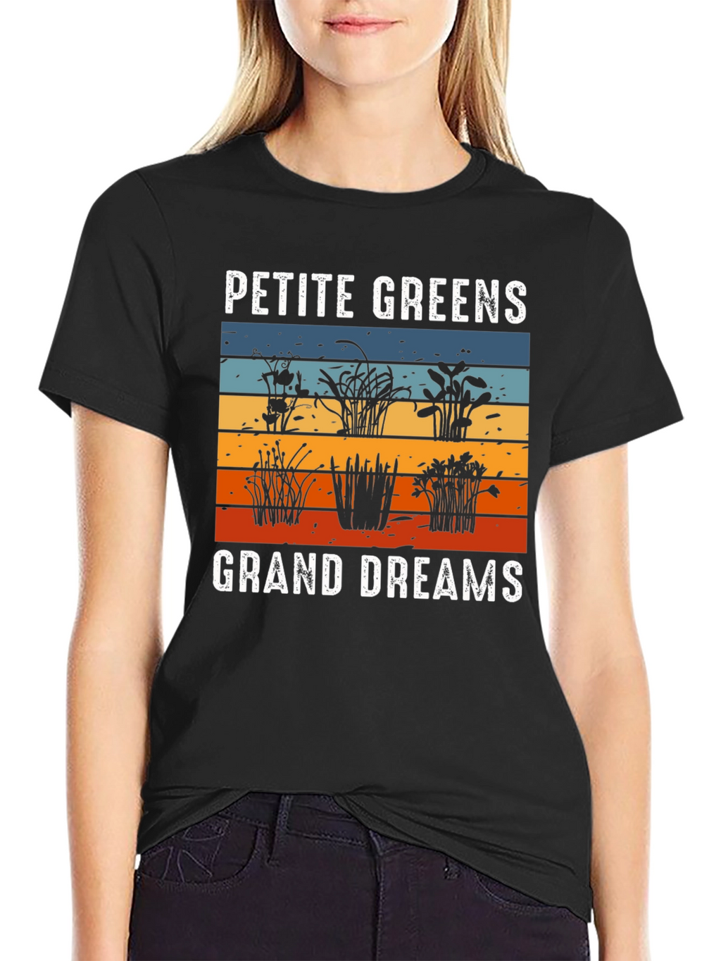 Petite Greens Grand Dreams Graphic T-Shirt
