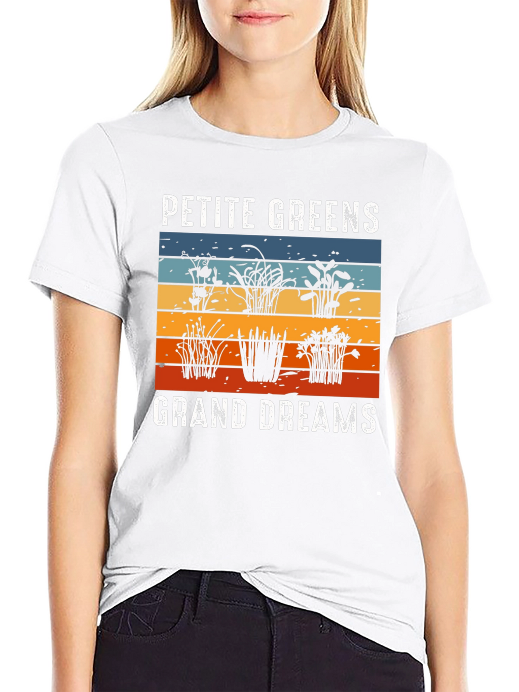 Petite Greens Grand Dreams Graphic T-Shirt