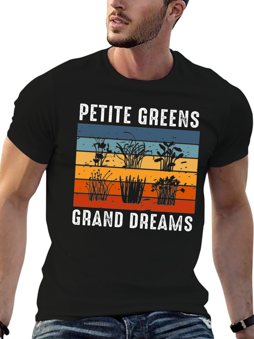 Petite Greens Grand Dreams Graphic T-Shirt