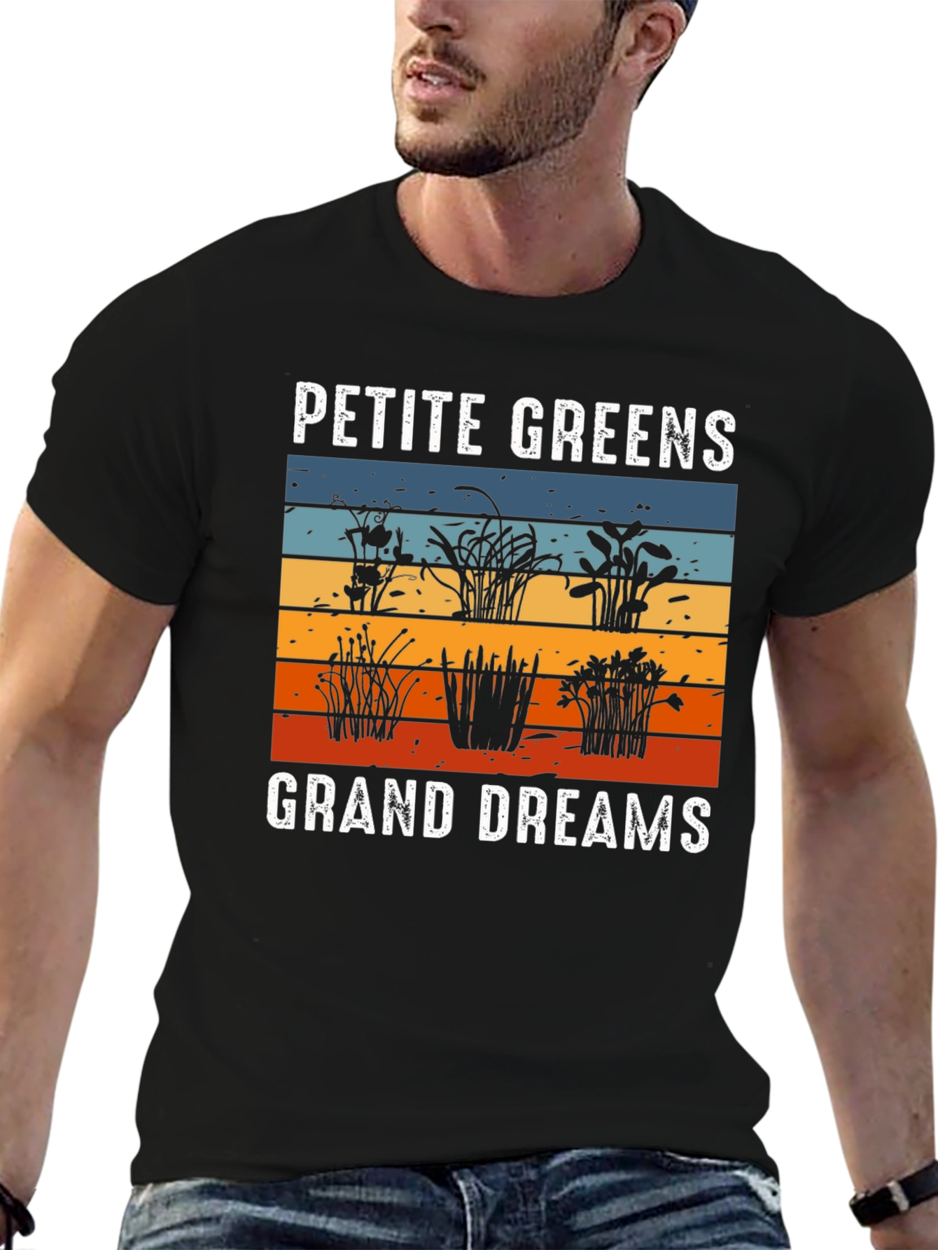 Petite Greens Grand Dreams Graphic T-Shirt