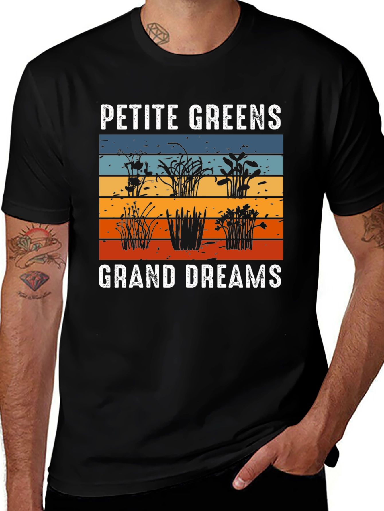 Petite Greens Grand Dreams Graphic T-Shirt