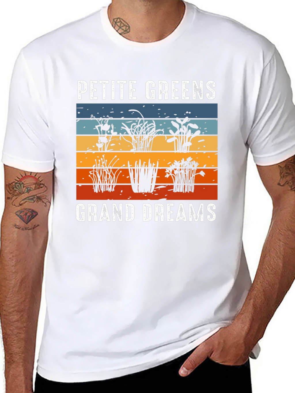 Petite Greens Grand Dreams Graphic T-Shirt