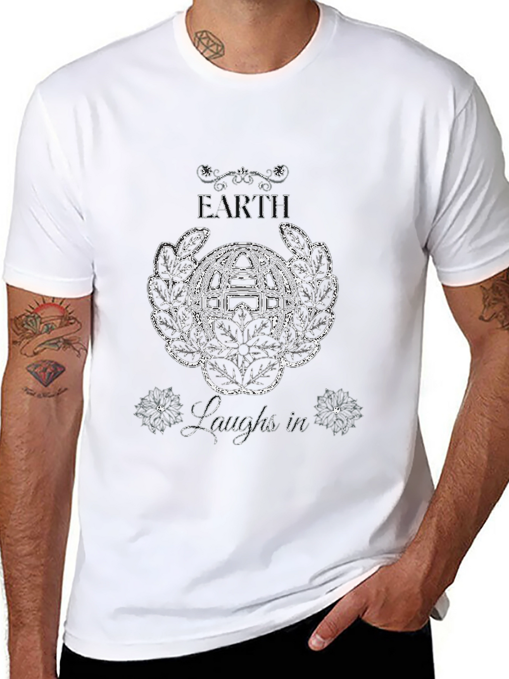 Earth Laughs In Graphic T-Shirt