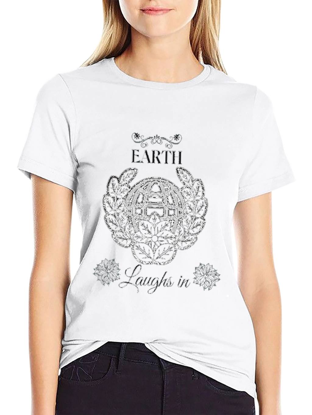Earth Laughs In Graphic T-Shirt