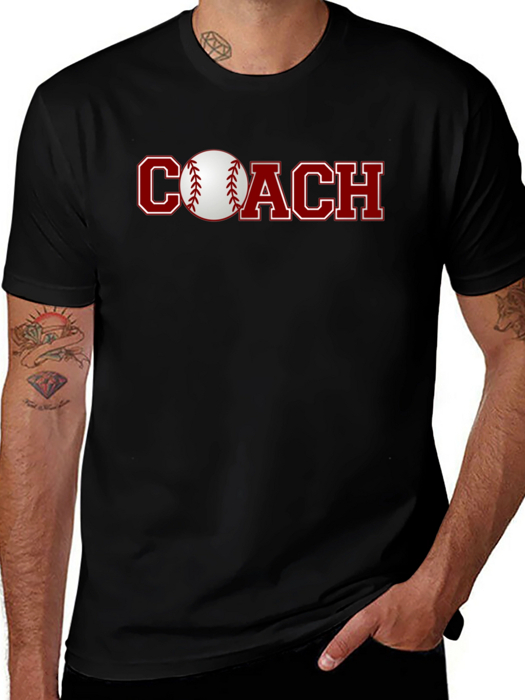 Baseball Coach Graphic T-Shirt