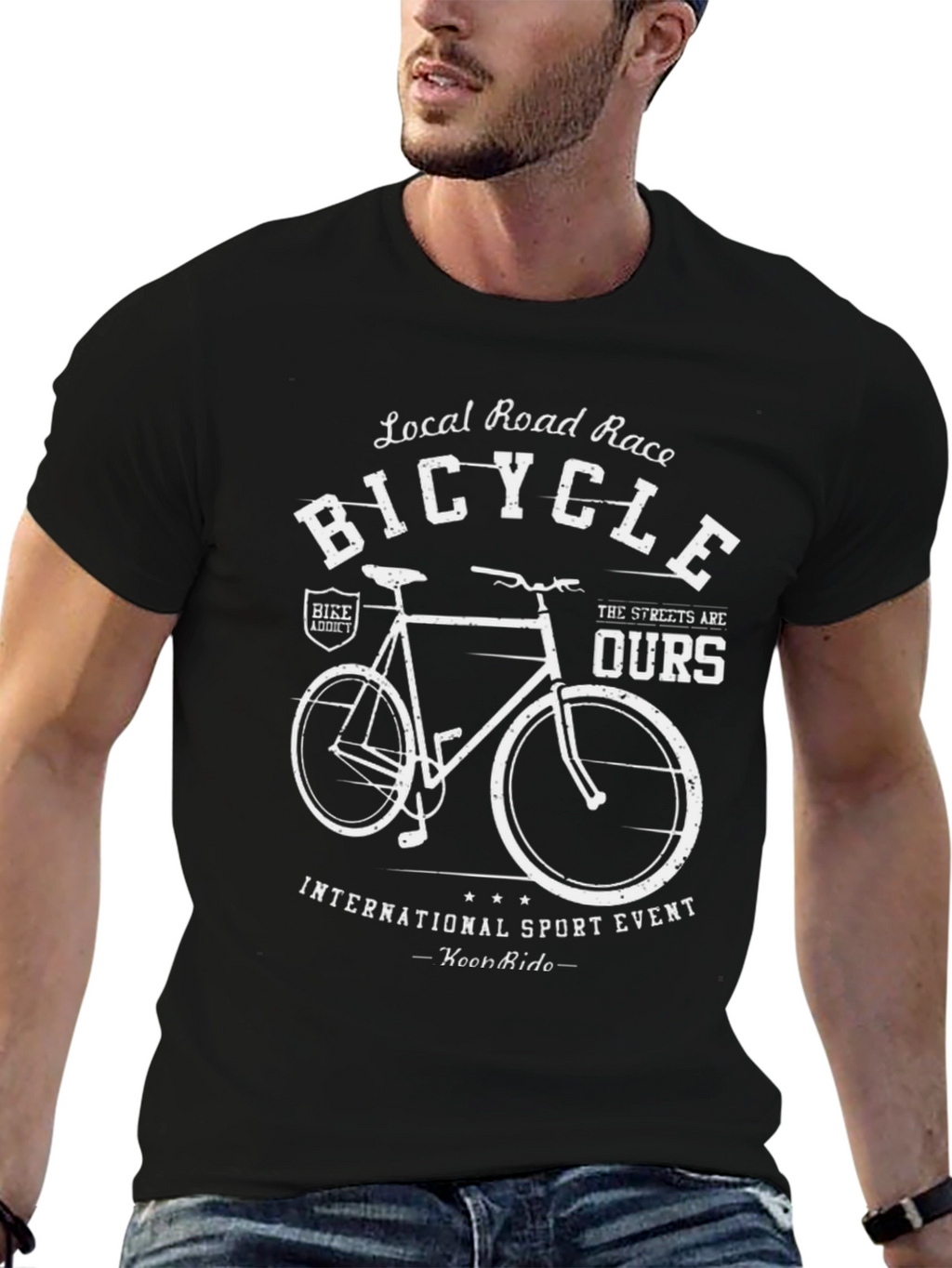 Bicycle Graphic Tee - Local Road Race Style